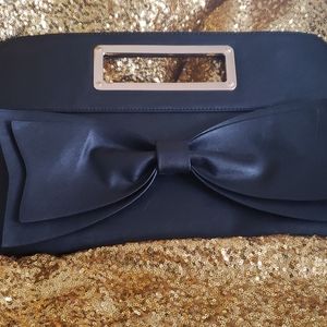 Black clutch with big bow